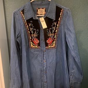 anthropologie button down shirt!